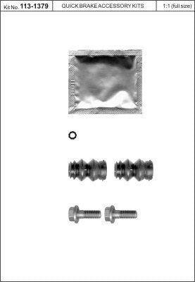 Quick brake 113-1379 Boots, guide pin, brake caliper 1131379: Buy near me in Poland at 2407.PL - Good price!