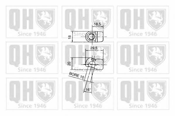 Quinton Hazell 128628 Gas Spring, boot-/cargo area 128628: Buy near me in Poland at 2407.PL - Good price!