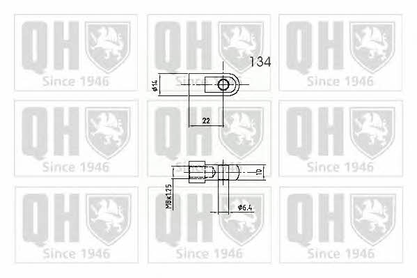 Quinton Hazell 840261 Gas hood spring 840261: Buy near me in Poland at 2407.PL - Good price!