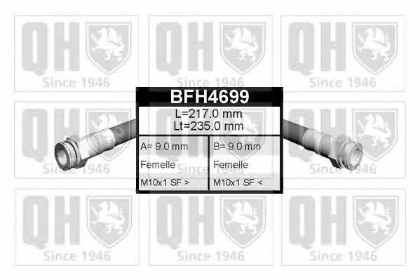Quinton Hazell BFH4699 Гальмівний шланг BFH4699: Приваблива ціна - Купити у Польщі на 2407.PL!