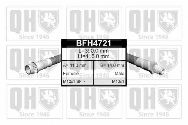Quinton Hazell BFH4721 Bremsschlauch BFH4721: Kaufen Sie zu einem guten Preis in Polen bei 2407.PL!