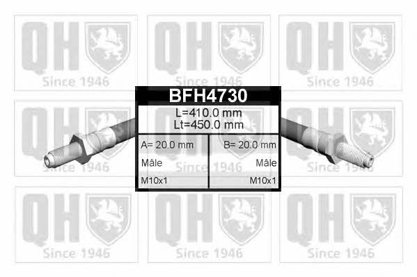 Quinton Hazell BFH4730 Гальмівний шланг BFH4730: Приваблива ціна - Купити у Польщі на 2407.PL!