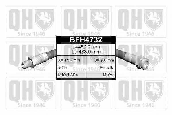 Quinton Hazell BFH4732 Гальмівний шланг BFH4732: Приваблива ціна - Купити у Польщі на 2407.PL!
