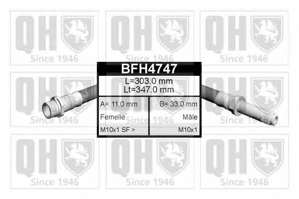 Quinton Hazell BFH4747 Bremsschlauch BFH4747: Kaufen Sie zu einem guten Preis in Polen bei 2407.PL!
