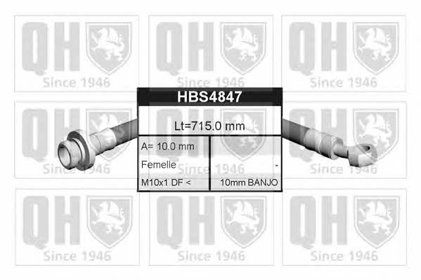 Quinton Hazell BFH4847 Тормозной шланг BFH4847: Отличная цена - Купить в Польше на 2407.PL!
