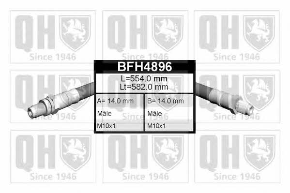 Quinton Hazell BFH4896 Przewód hamulcowy elastyczny BFH4896: Dobra cena w Polsce na 2407.PL - Kup Teraz!