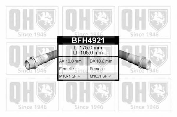 Quinton Hazell BFH4921 Brake Hose BFH4921: Buy near me in Poland at 2407.PL - Good price!
