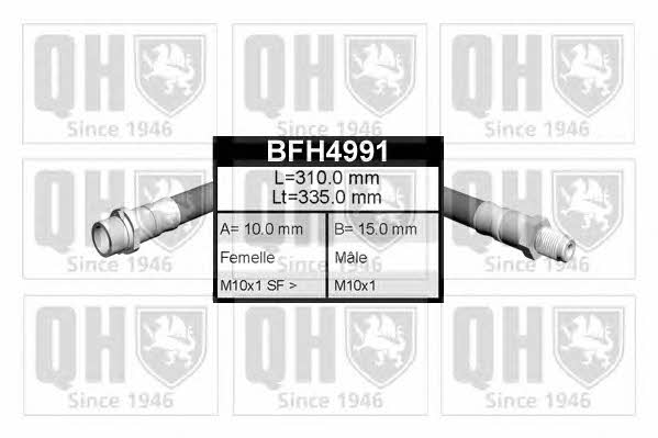 Quinton Hazell BFH4991 Bremsschlauch BFH4991: Kaufen Sie zu einem guten Preis in Polen bei 2407.PL!