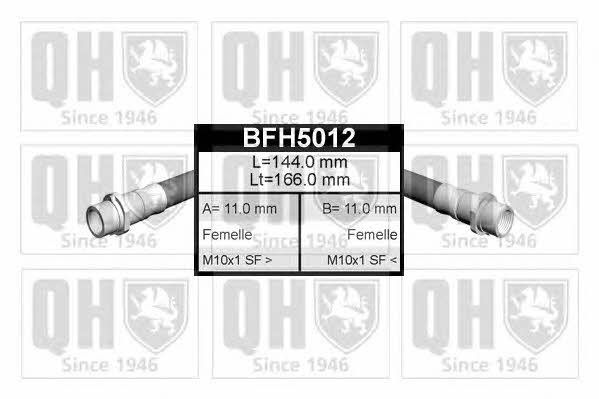 Quinton Hazell BFH5012 Brake Hose BFH5012: Buy near me in Poland at 2407.PL - Good price!