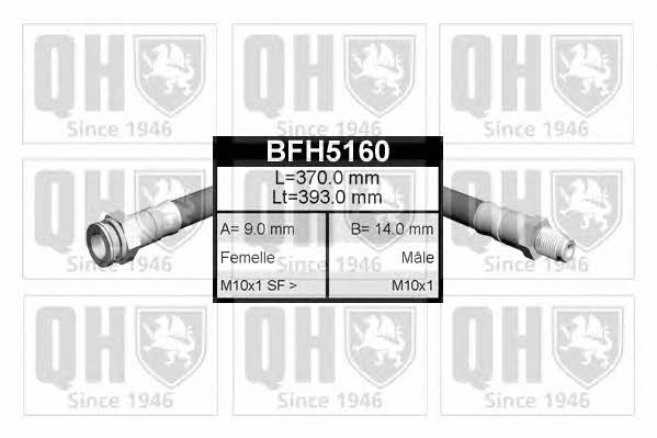 Quinton Hazell BFH5160 Przewód hamulcowy elastyczny BFH5160: Dobra cena w Polsce na 2407.PL - Kup Teraz!