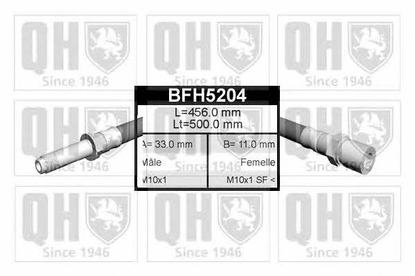 Quinton Hazell BFH5204 Тормозной шланг BFH5204: Отличная цена - Купить в Польше на 2407.PL!