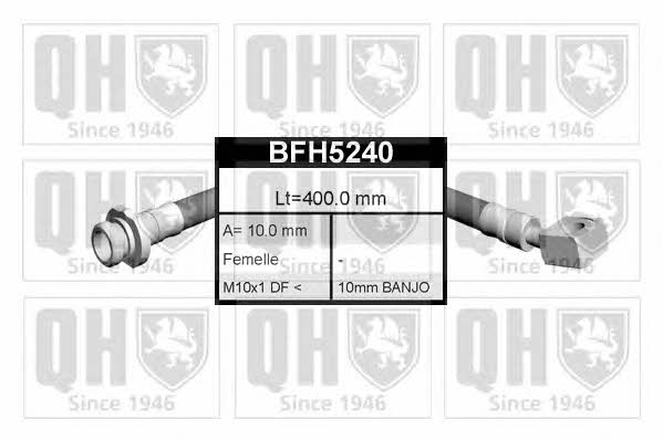 Quinton Hazell BFH5240 Przewód hamulcowy elastyczny BFH5240: Dobra cena w Polsce na 2407.PL - Kup Teraz!