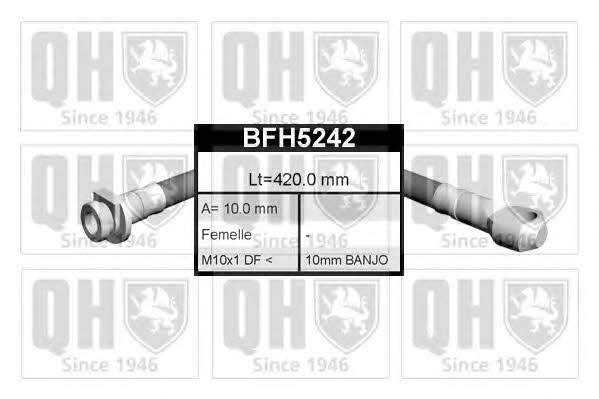 Quinton Hazell BFH5242 Przewód hamulcowy elastyczny BFH5242: Dobra cena w Polsce na 2407.PL - Kup Teraz!