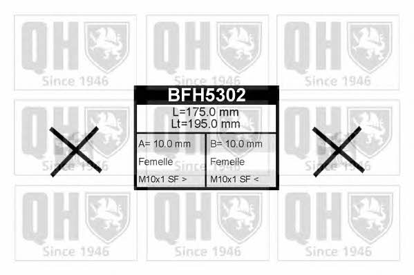 Quinton Hazell BFH5302 Гальмівний шланг BFH5302: Приваблива ціна - Купити у Польщі на 2407.PL!