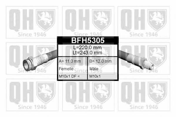 Quinton Hazell BFH5305 Przewód hamulcowy elastyczny BFH5305: Dobra cena w Polsce na 2407.PL - Kup Teraz!