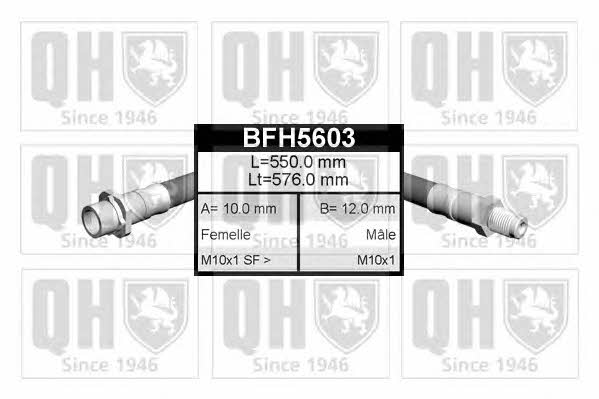 Quinton Hazell BFH5603 Bremsschlauch BFH5603: Kaufen Sie zu einem guten Preis in Polen bei 2407.PL!