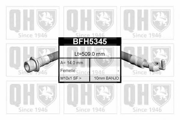 Quinton Hazell BFH5345 Przewód hamulcowy elastyczny BFH5345: Dobra cena w Polsce na 2407.PL - Kup Teraz!
