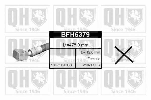 Quinton Hazell BFH5379 Тормозной шланг BFH5379: Отличная цена - Купить в Польше на 2407.PL!