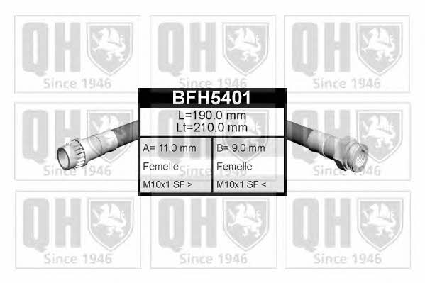 Quinton Hazell BFH5401 Тормозной шланг BFH5401: Отличная цена - Купить в Польше на 2407.PL!
