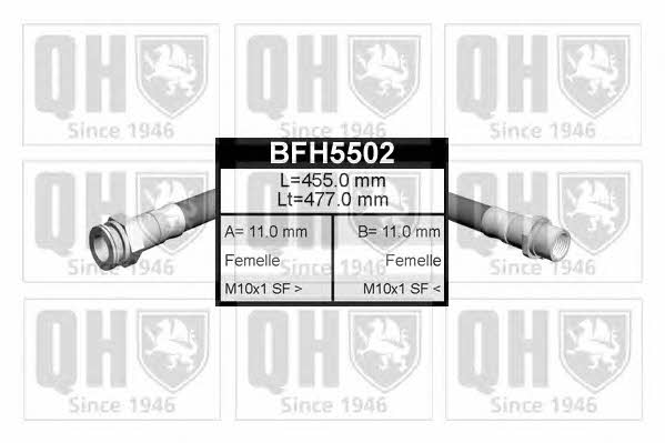 Quinton Hazell BFH5502 Bremsschlauch BFH5502: Kaufen Sie zu einem guten Preis in Polen bei 2407.PL!
