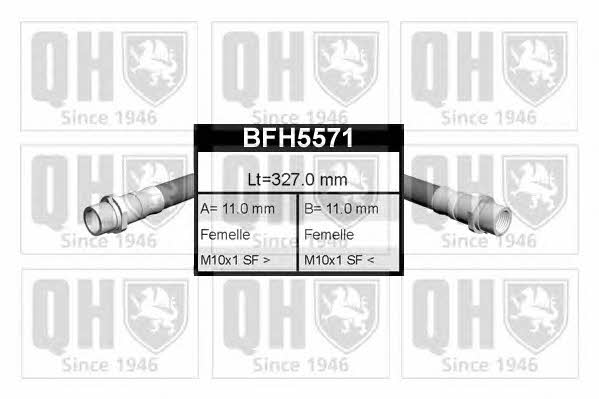 Quinton Hazell BFH5571 Гальмівний шланг BFH5571: Приваблива ціна - Купити у Польщі на 2407.PL!