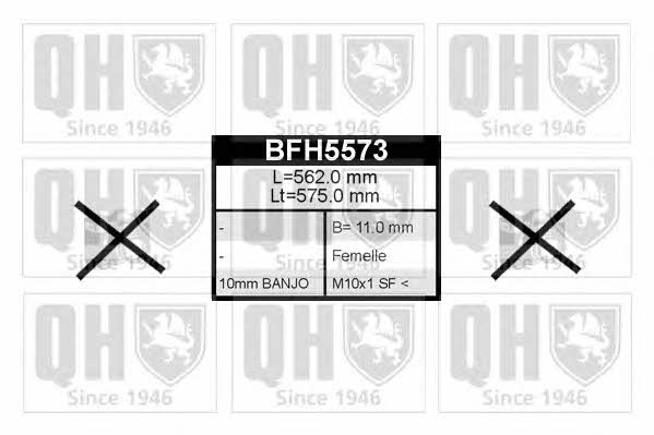 Quinton Hazell BFH5573 Тормозной шланг BFH5573: Отличная цена - Купить в Польше на 2407.PL!