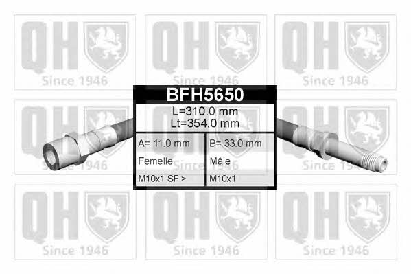 Quinton Hazell BFH5650 Brake Hose BFH5650: Buy near me in Poland at 2407.PL - Good price!
