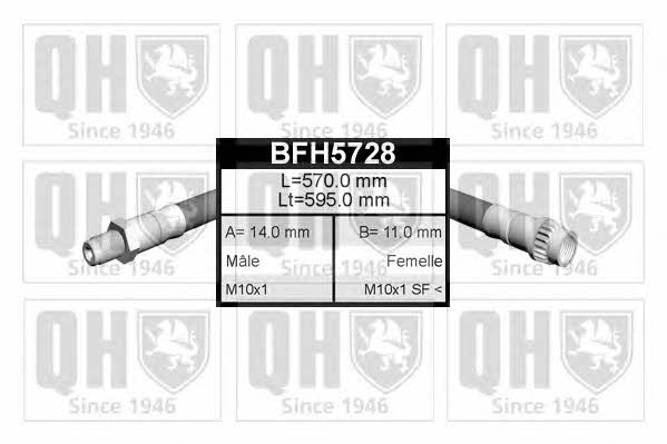 Quinton Hazell BFH5728 Bremsschlauch BFH5728: Kaufen Sie zu einem guten Preis in Polen bei 2407.PL!