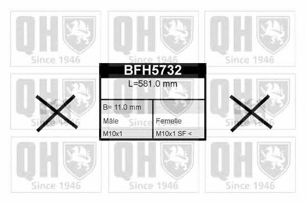 Quinton Hazell BFH5732 Przewód hamulcowy elastyczny BFH5732: Dobra cena w Polsce na 2407.PL - Kup Teraz!