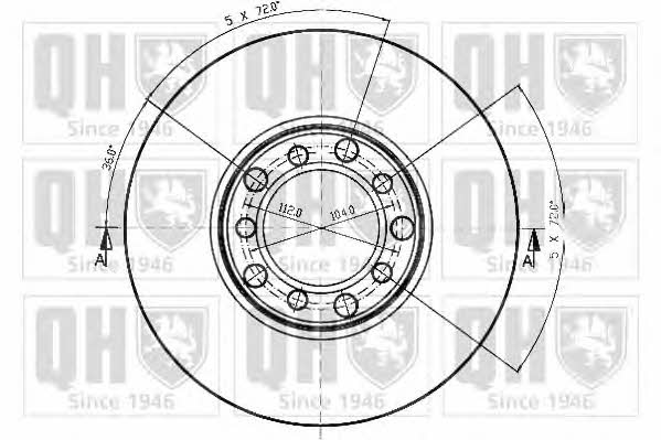Quinton Hazell BDC1060 Unventilated front brake disc BDC1060: Buy near me in Poland at 2407.PL - Good price!