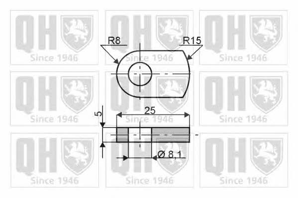 Пружина газовая капота Quinton Hazell 840025