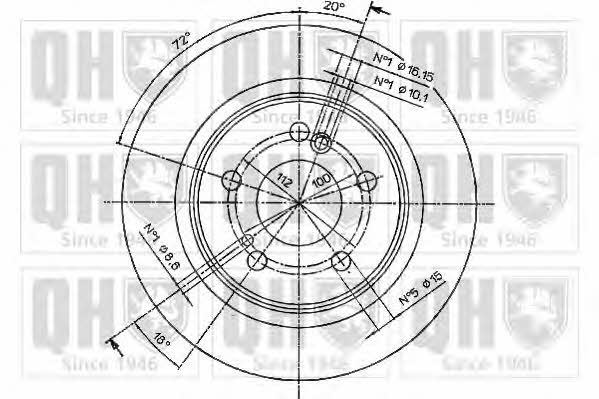 Quinton Hazell BDC3422 Bremsscheibe hinten, unbelüftet BDC3422: Kaufen Sie zu einem guten Preis in Polen bei 2407.PL!