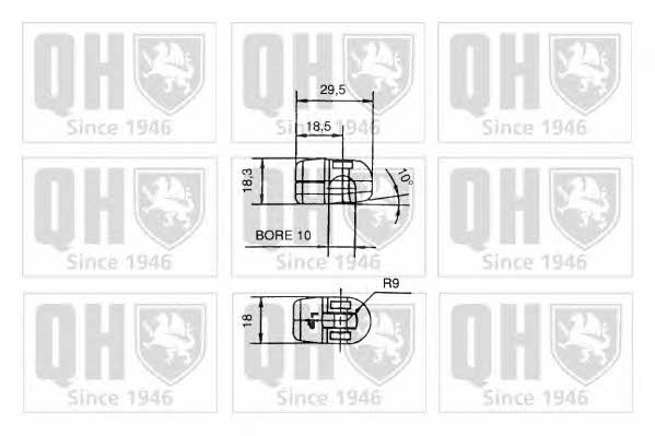 Quinton Hazell 840123 Spring gas rear window 840123: Buy near me in Poland at 2407.PL - Good price!