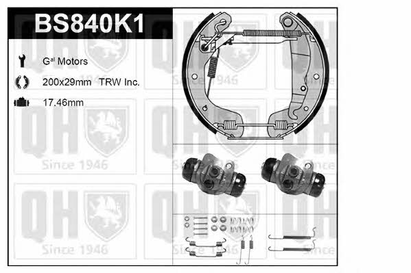 Quinton Hazell BS840K1 Brake shoe set BS840K1: Buy near me at 2407.PL in Poland at an Affordable price!