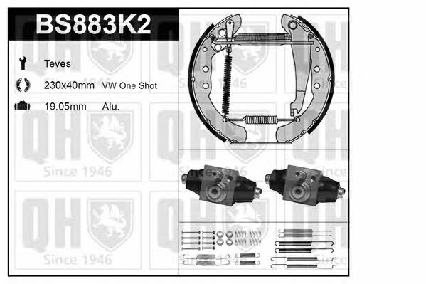 Quinton Hazell BS883K2 Колодки гальмівні барабанні, комплект BS883K2: Приваблива ціна - Купити у Польщі на 2407.PL!