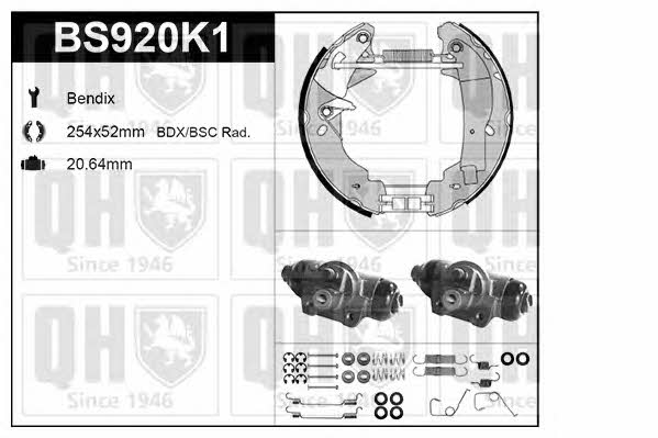 Quinton Hazell BS920K1 Колодки тормозные барабанные, комплект BS920K1: Отличная цена - Купить в Польше на 2407.PL!