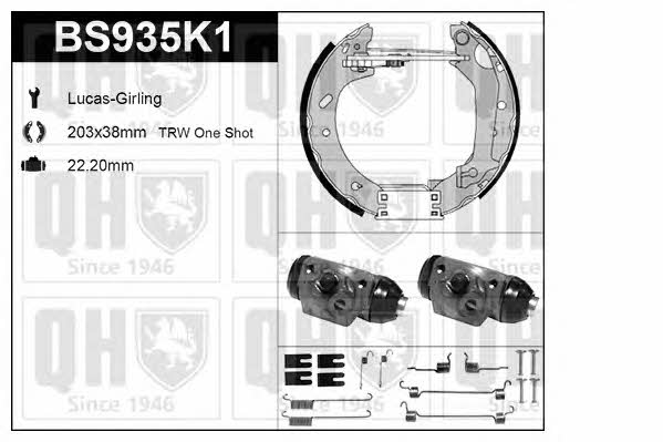 Quinton Hazell BS935K1 Колодки тормозные барабанные, комплект BS935K1: Отличная цена - Купить в Польше на 2407.PL!