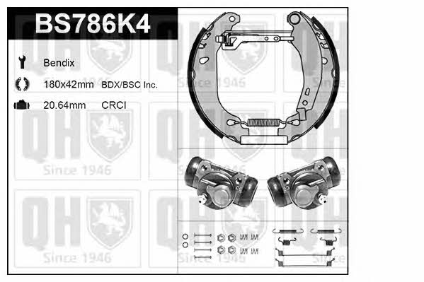 Quinton Hazell BS786K4 Brake shoe set BS786K4: Buy near me in Poland at 2407.PL - Good price!