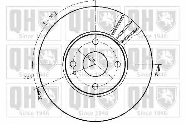 Quinton Hazell BDC4294 Front brake disc ventilated BDC4294: Buy near me in Poland at 2407.PL - Good price!