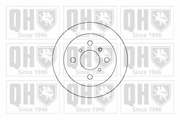 Quinton Hazell BDC4595 Rear brake disc, non-ventilated BDC4595: Buy near me in Poland at 2407.PL - Good price!