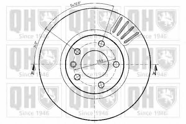 Quinton Hazell BDC4640 Front brake disc ventilated BDC4640: Buy near me in Poland at 2407.PL - Good price!