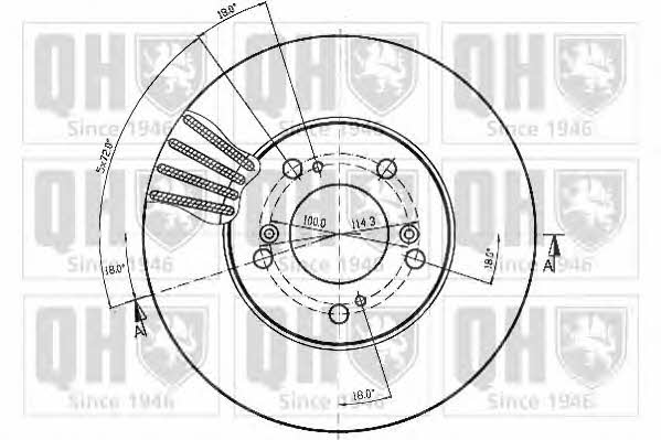 Quinton Hazell BDC4809 Тормозной диск передний вентилируемый BDC4809: Отличная цена - Купить в Польше на 2407.PL!