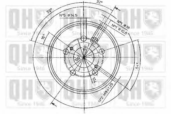 Quinton Hazell BDC4843 Тормозной диск задний невентилируемый BDC4843: Отличная цена - Купить в Польше на 2407.PL!