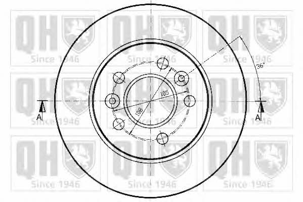 Quinton Hazell BDC4869 Rear brake disc, non-ventilated BDC4869: Buy near me in Poland at 2407.PL - Good price!