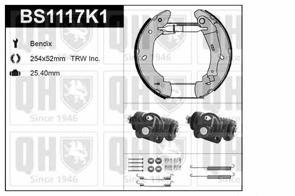 Quinton Hazell BS1117K1 Brake shoe set BS1117K1: Buy near me at 2407.PL in Poland at an Affordable price!