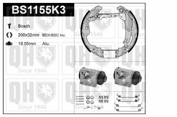 Quinton Hazell BS1155K3 Brake shoe set BS1155K3: Buy near me in Poland at 2407.PL - Good price!