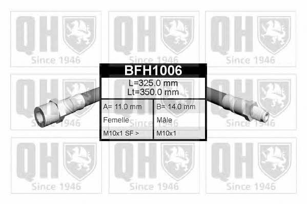 Quinton Hazell BFH1006 Тормозной шланг BFH1006: Отличная цена - Купить в Польше на 2407.PL!