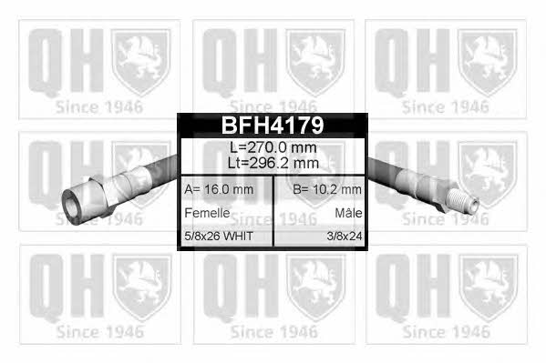 Quinton Hazell BFH4179 Brake Hose BFH4179: Buy near me in Poland at 2407.PL - Good price!