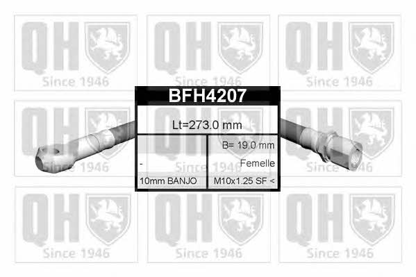 Quinton Hazell BFH4207 Тормозной шланг BFH4207: Отличная цена - Купить в Польше на 2407.PL!