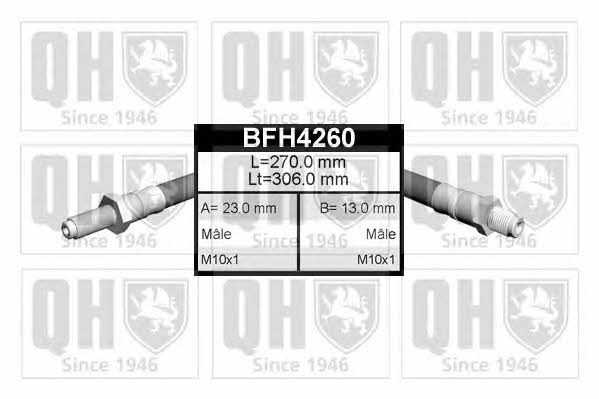 Quinton Hazell BFH4260 Przewód hamulcowy elastyczny BFH4260: Dobra cena w Polsce na 2407.PL - Kup Teraz!